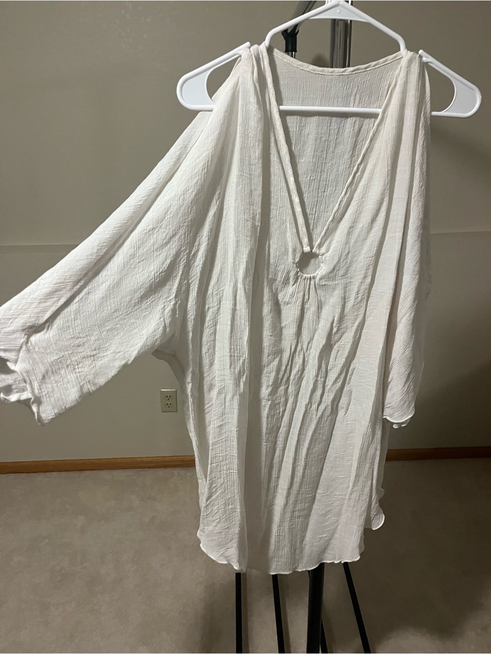 Women’s White Swim Cover-Up Tunic